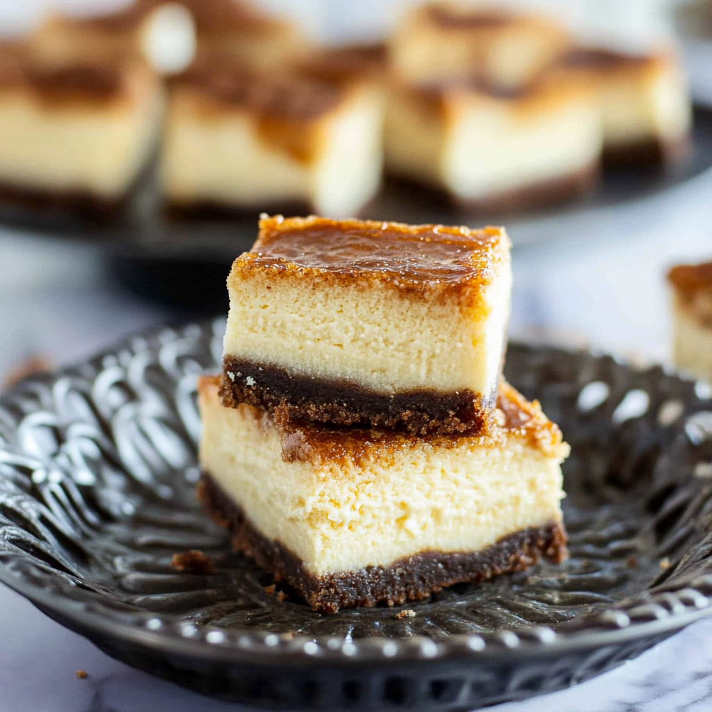 Recipe preparation for Eggnog Cheesecake Bars