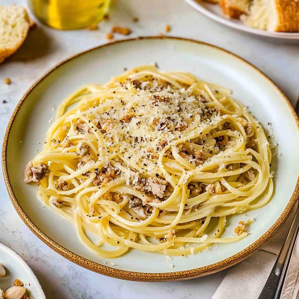 Recipe preparation for Linguine and Clam Sauce