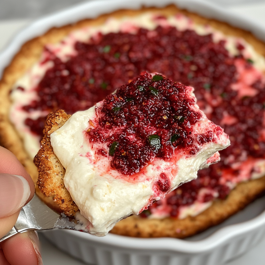 Recipe preparation for cranberry jalapeño cream cheese dip