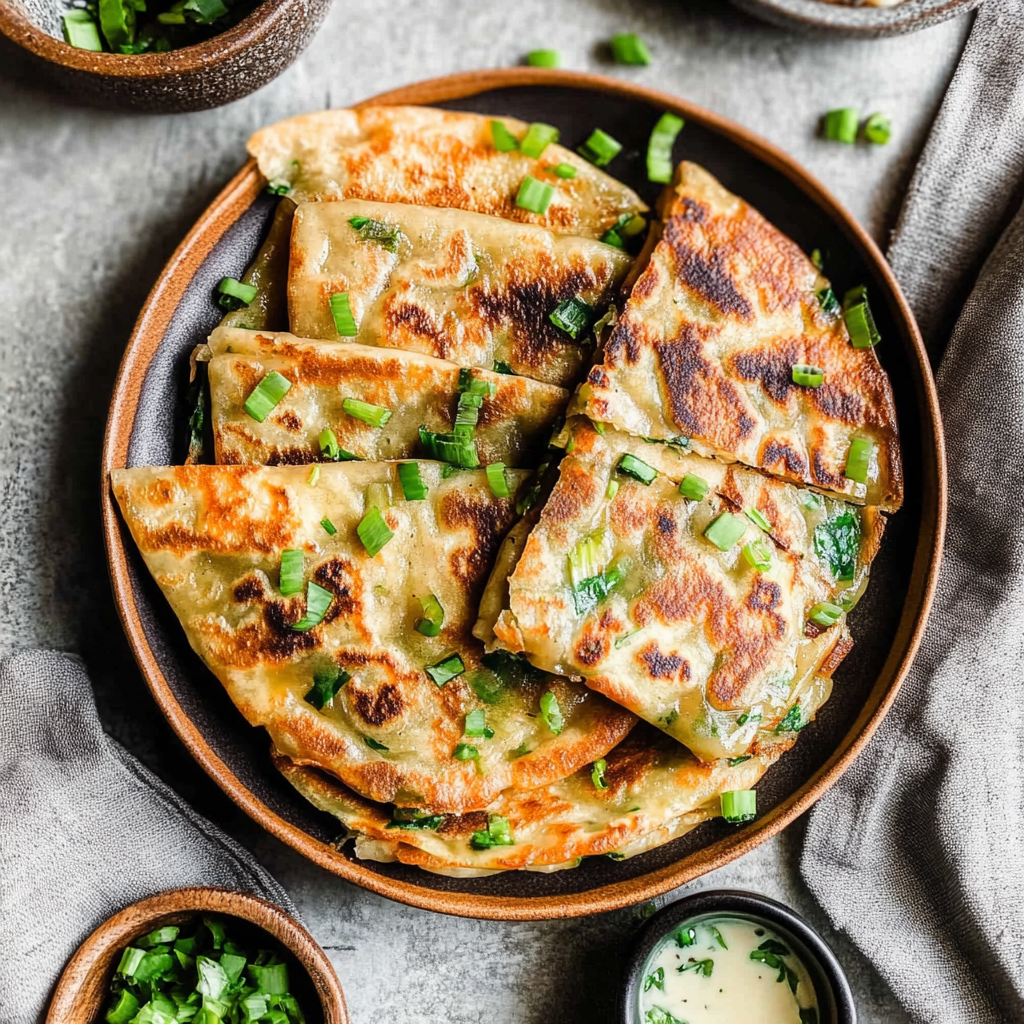 Recipe preparation for scallion pancakes