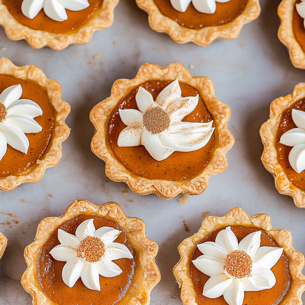 Recipe preparation for Mini Pumpkin Pies for Cozy Nights