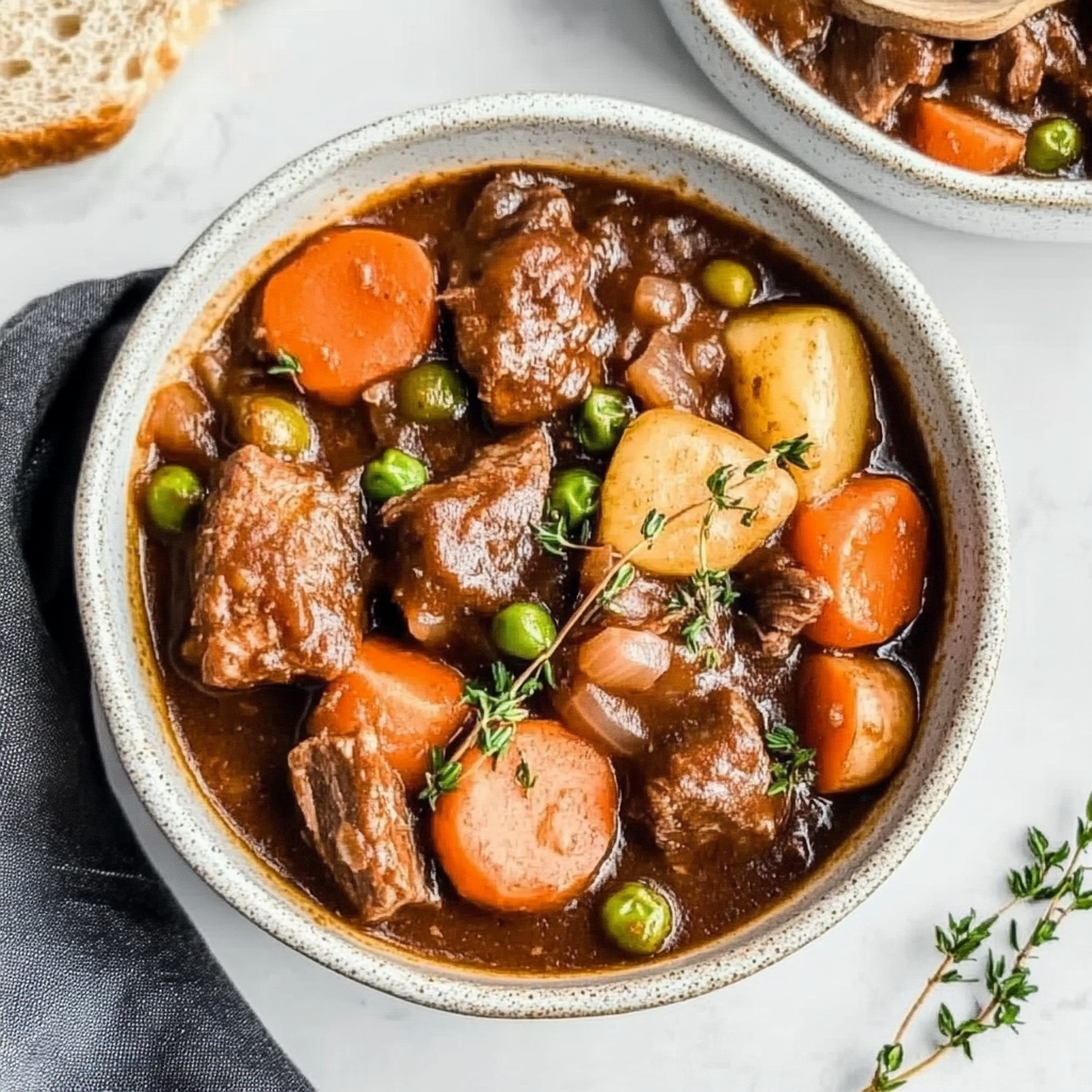 Recipe preparation for Slow Cooker Beef Stew for Cold Evenings