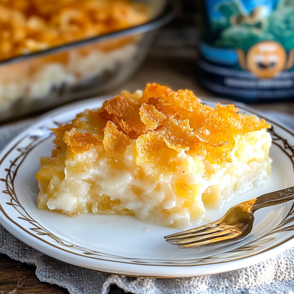 Recipe preparation for Cheesy Potato Casserole