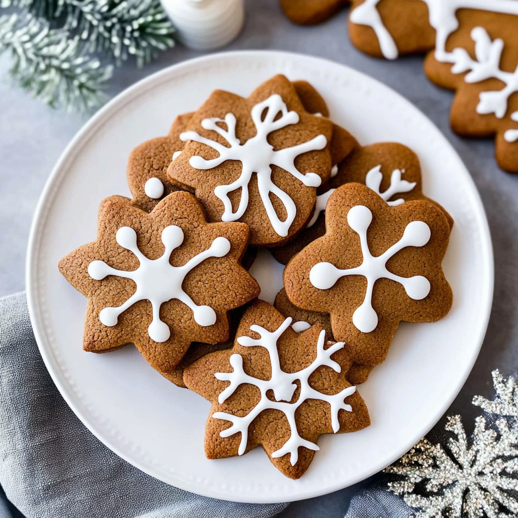 Recipe preparation for Soft Gingerbread Cookies with Icing