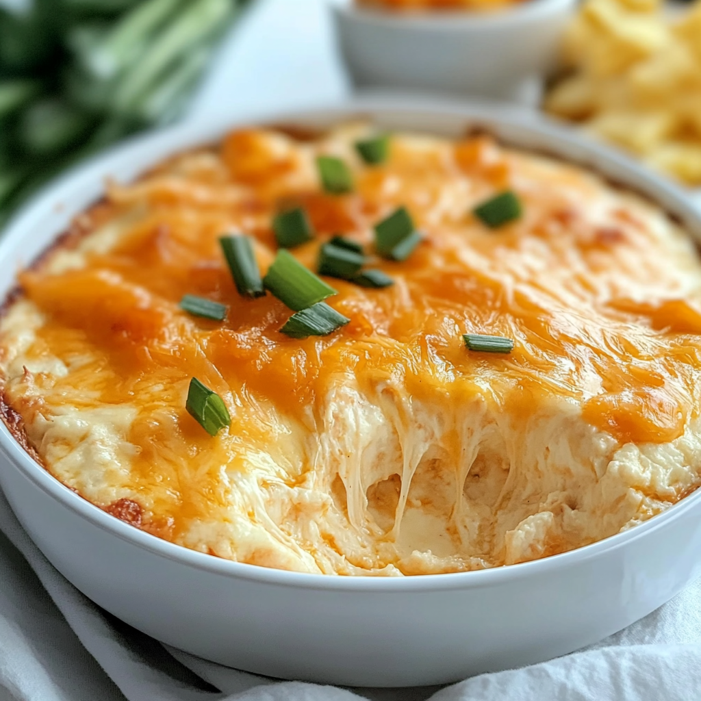 Recipe preparation for Cheesy Buffalo Chicken Dip with Canned Chicken