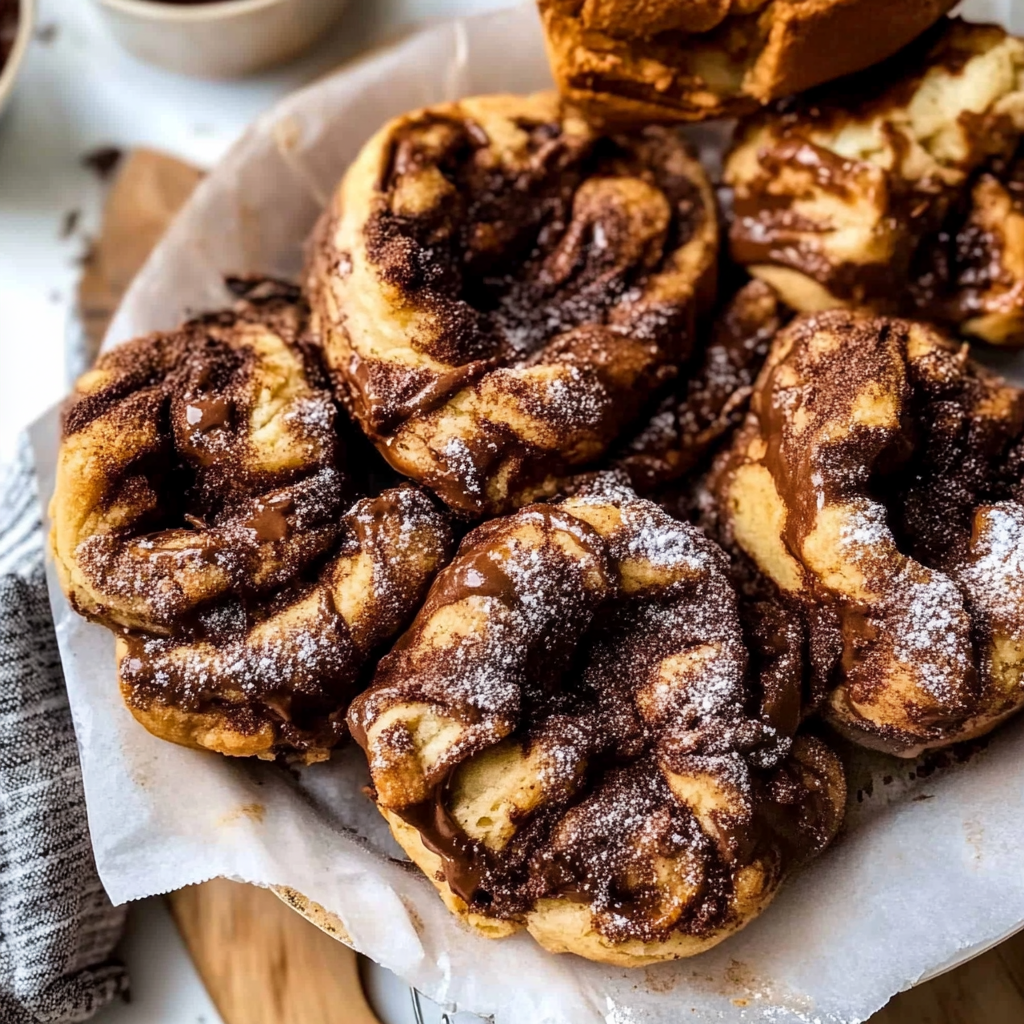 Recipe preparation for Chocolate Cinnamon Bread Twist