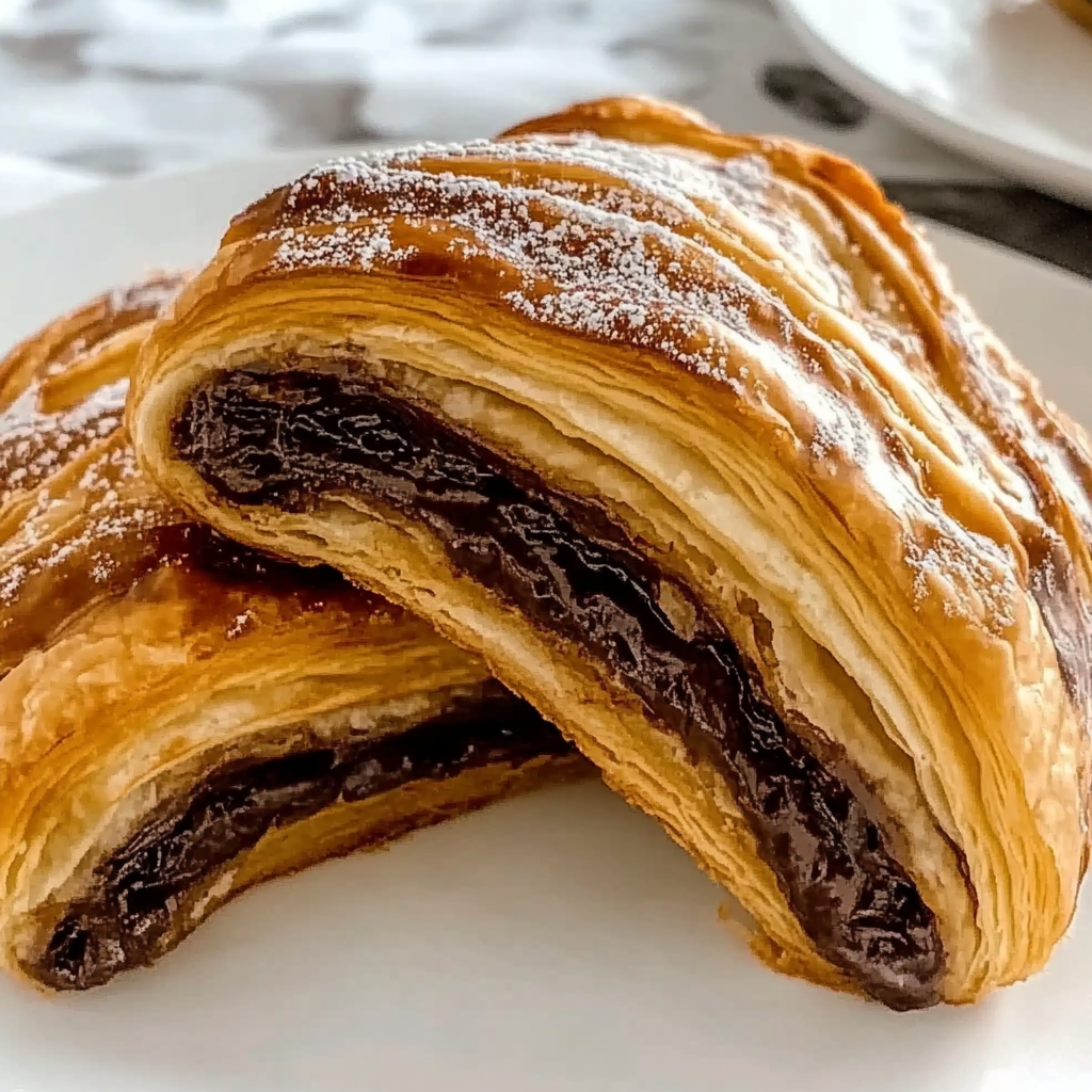 Recipe preparation for Nutella Pastry Twists