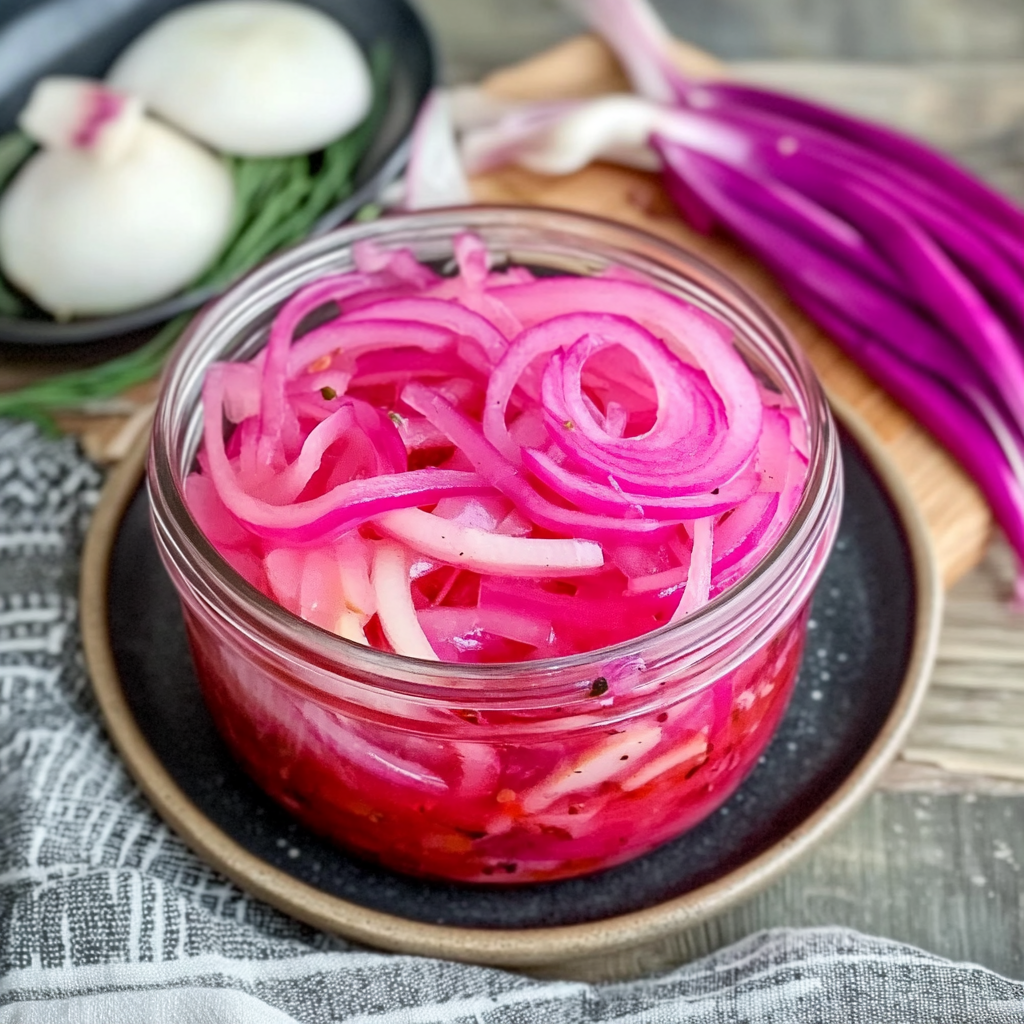 Recipe preparation for Easy Pickled Red Onion
