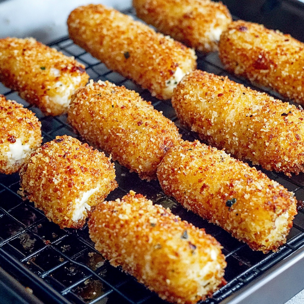 Recipe preparation for Mozzarella Sticks
