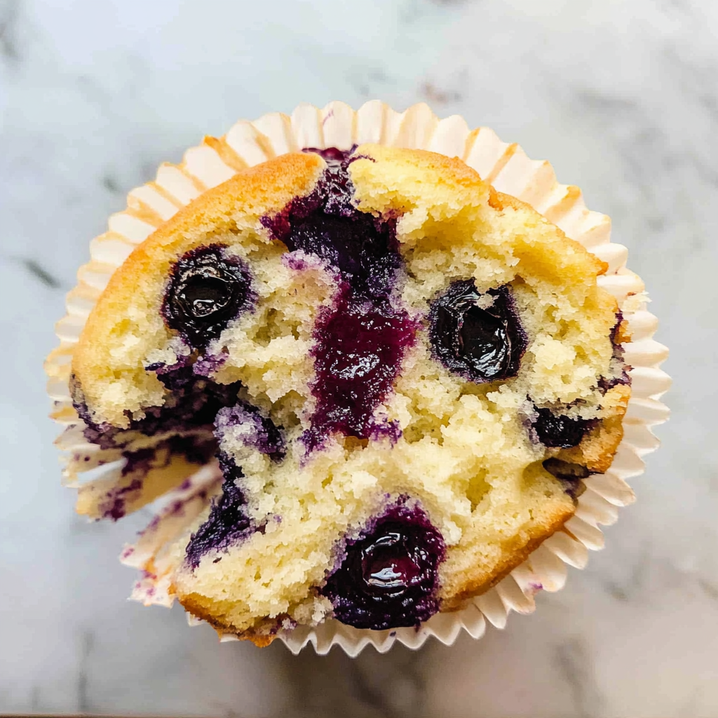 Recipe preparation for lemon blueberry muffins
