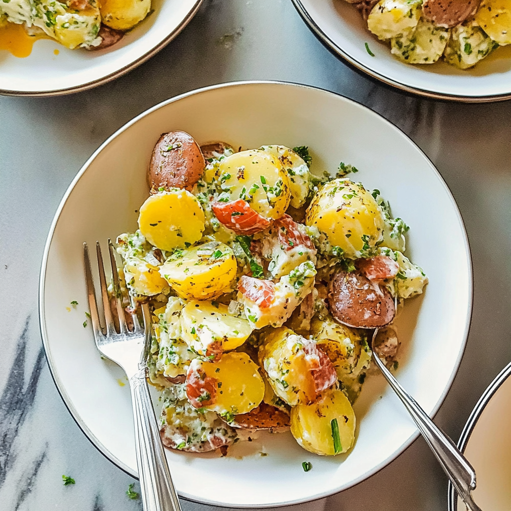 Recipe preparation for the best potato salad ever