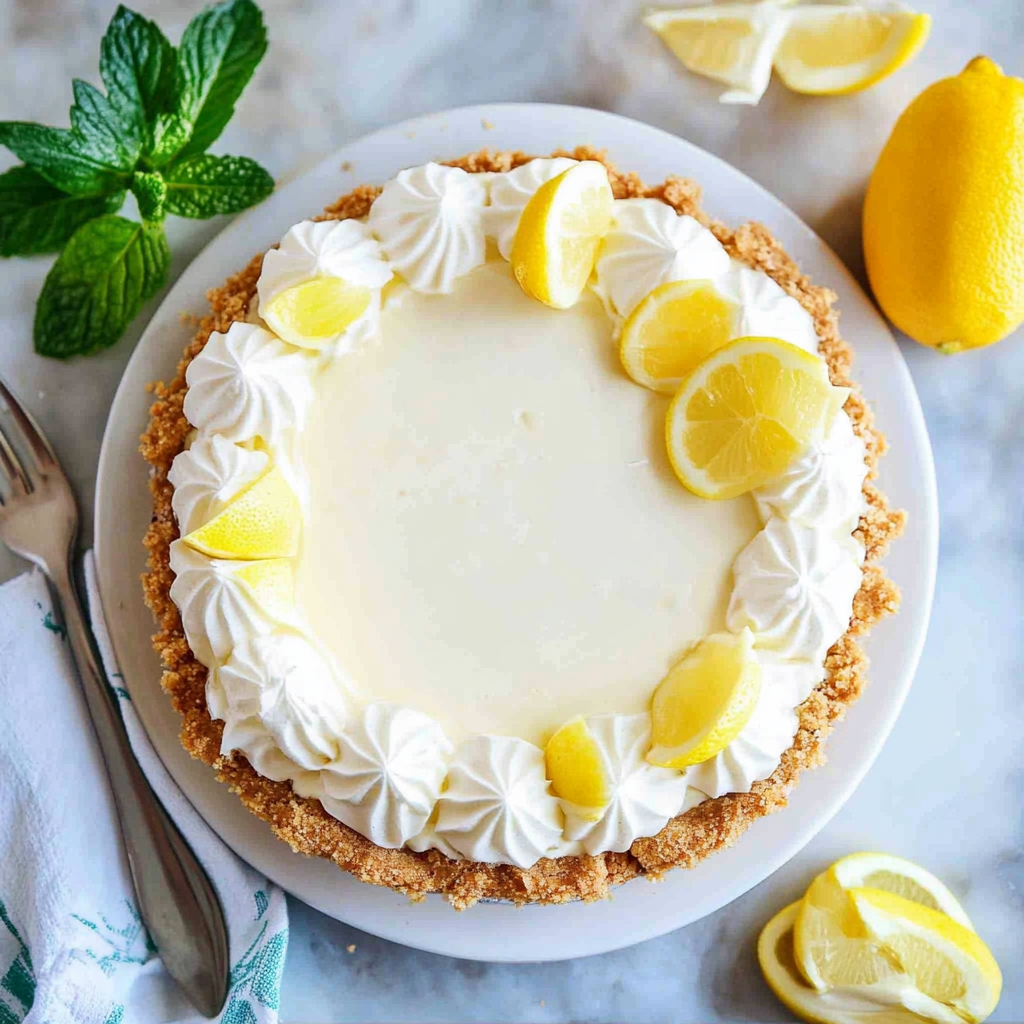 Recipe preparation for lemon cream pie