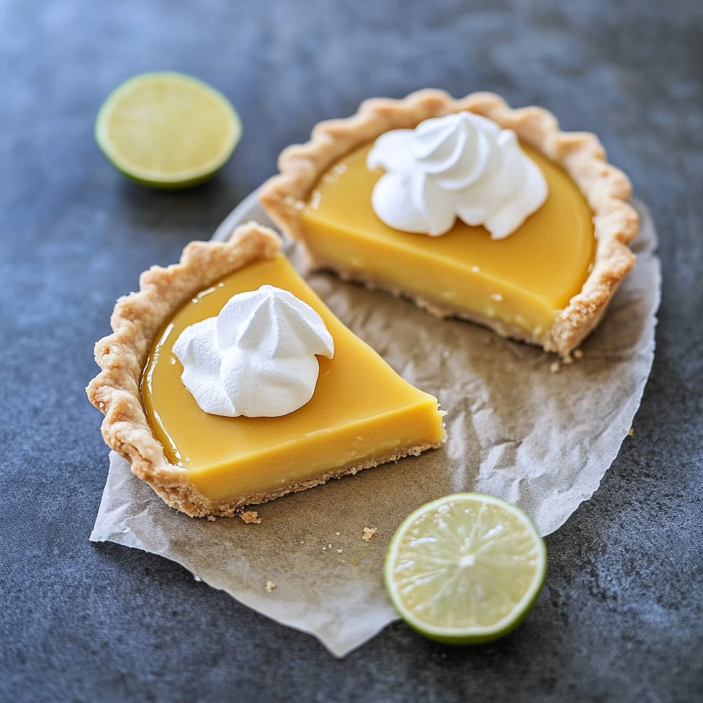Recipe preparation for lime curd tart & almond flour crust