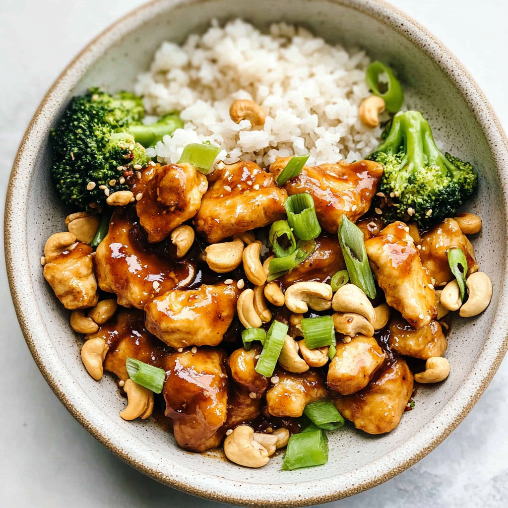 Recipe preparation for Easy Cashew Chicken