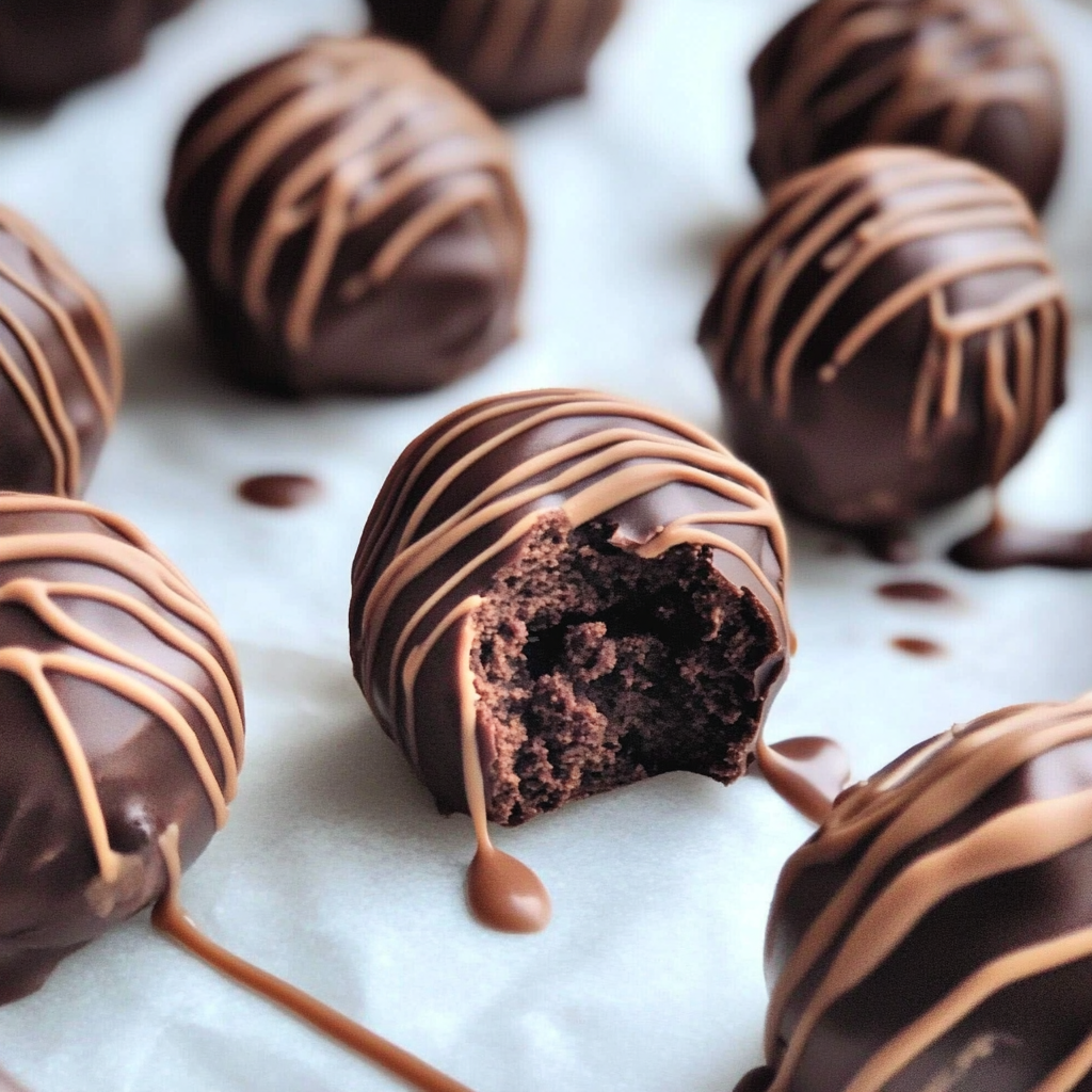 Recipe preparation for cookie dough brownie truffles