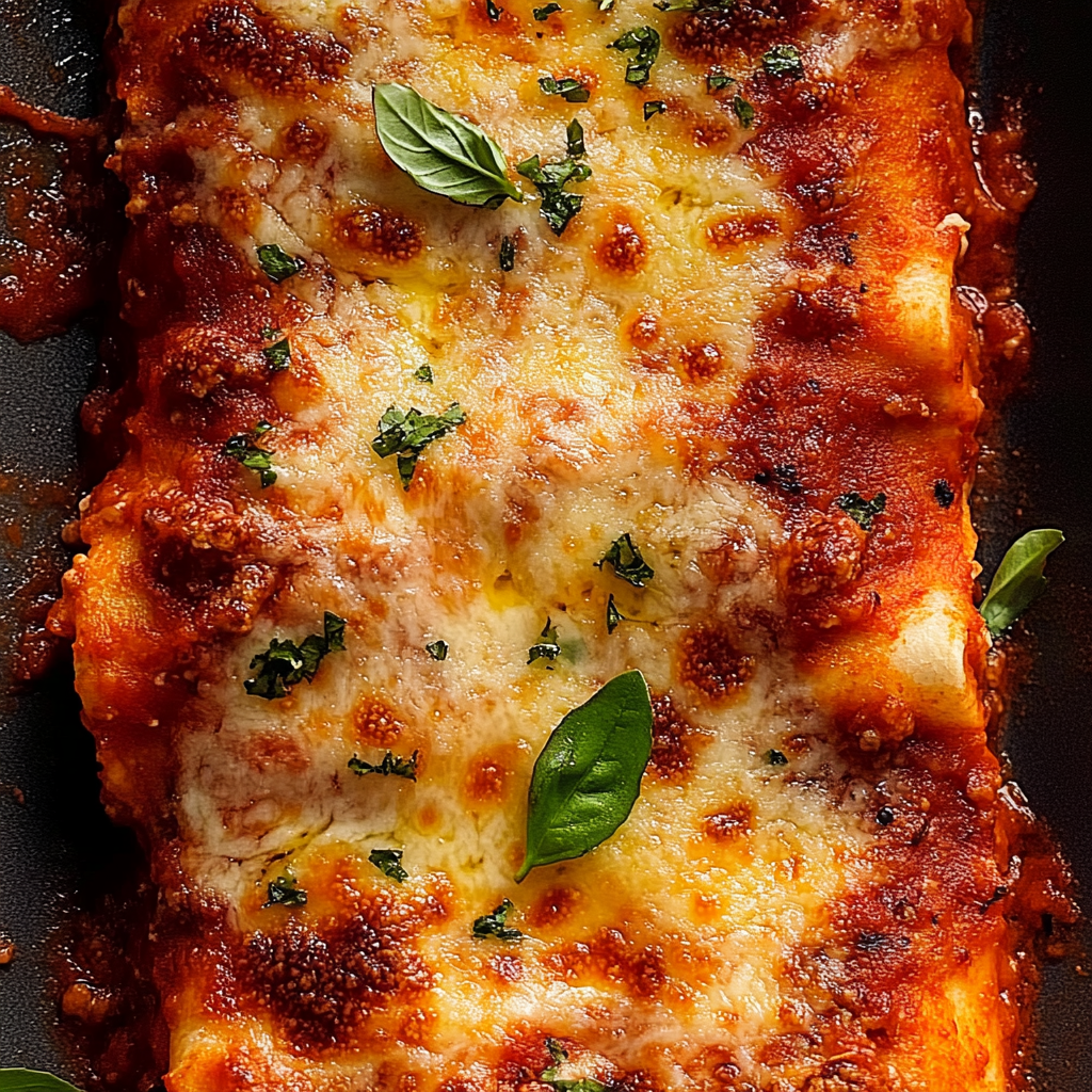 Recipe preparation for lasagna for two