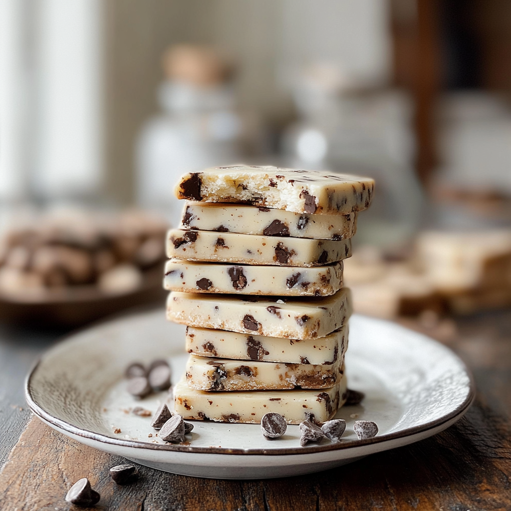 Recipe preparation for chocolate chip & toffee shortbread cookies