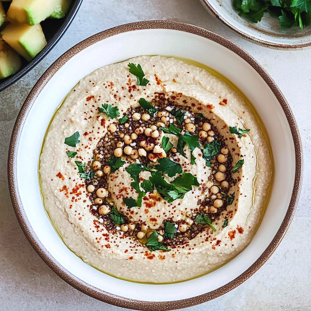 Recipe preparation for high-protein hummus