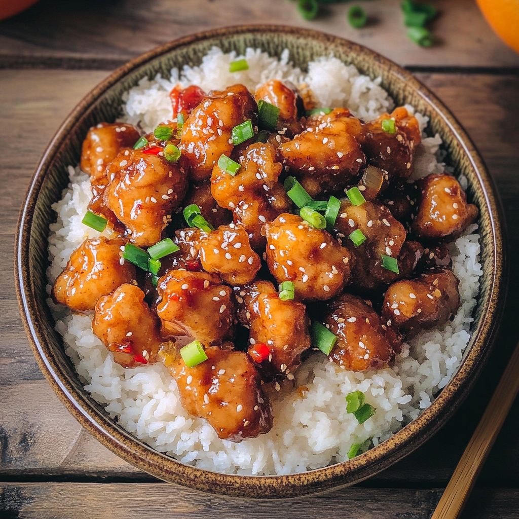 Recipe preparation for vegan orange chicken