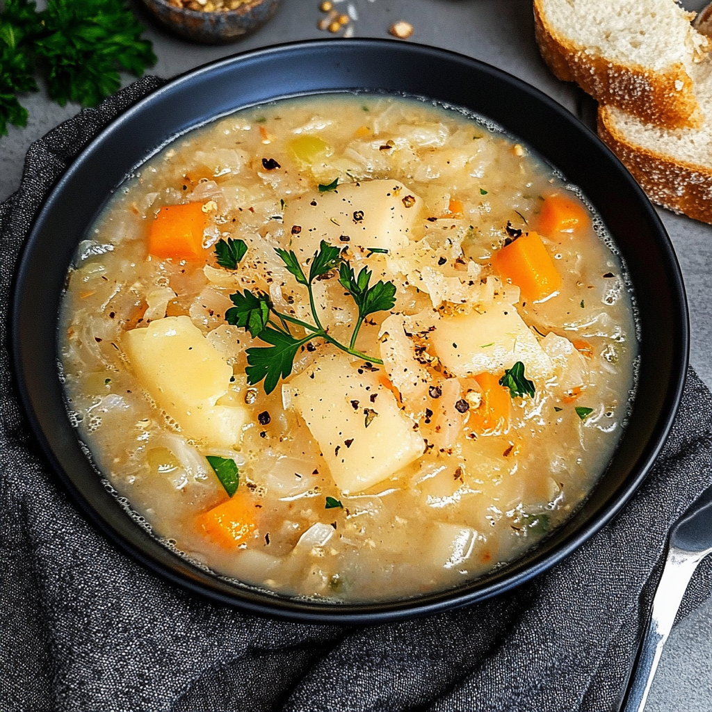 Recipe preparation for sauerkraut soup