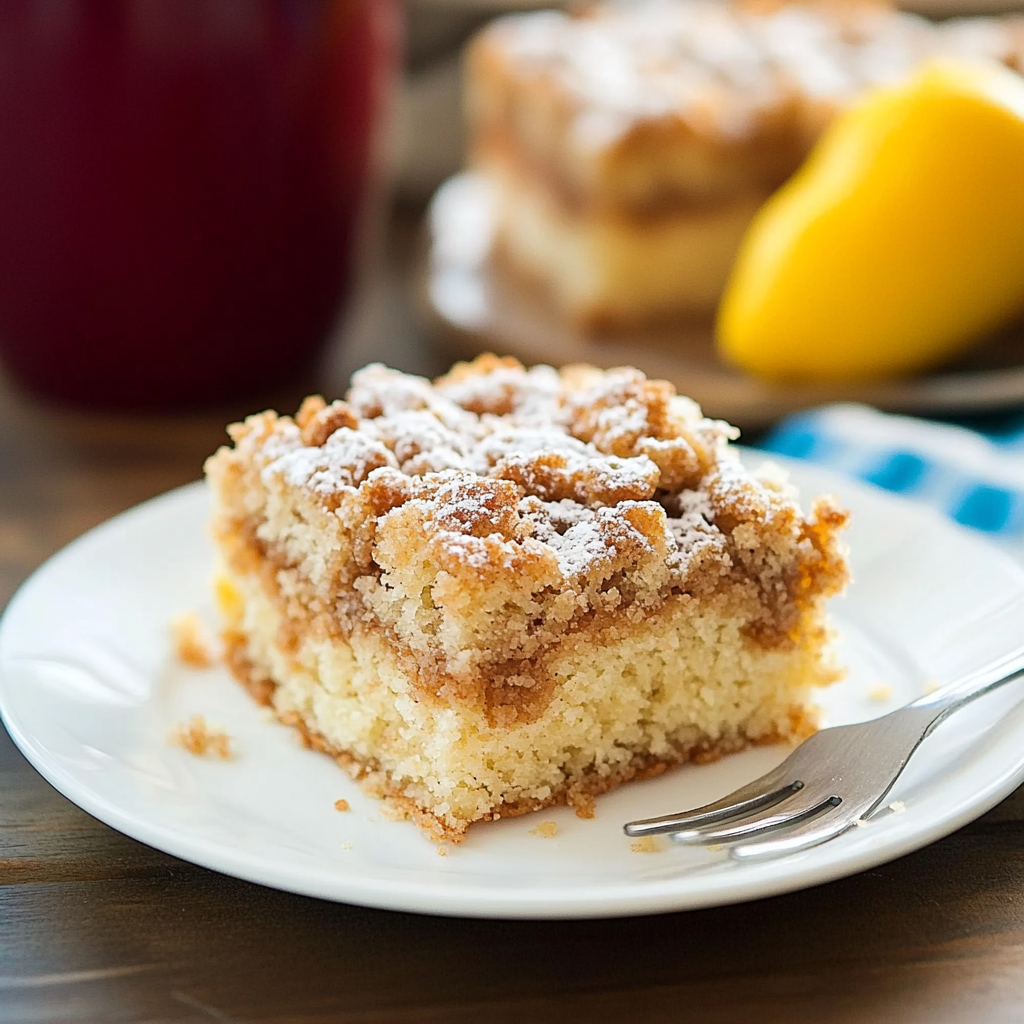 Recipe preparation for crumb cake