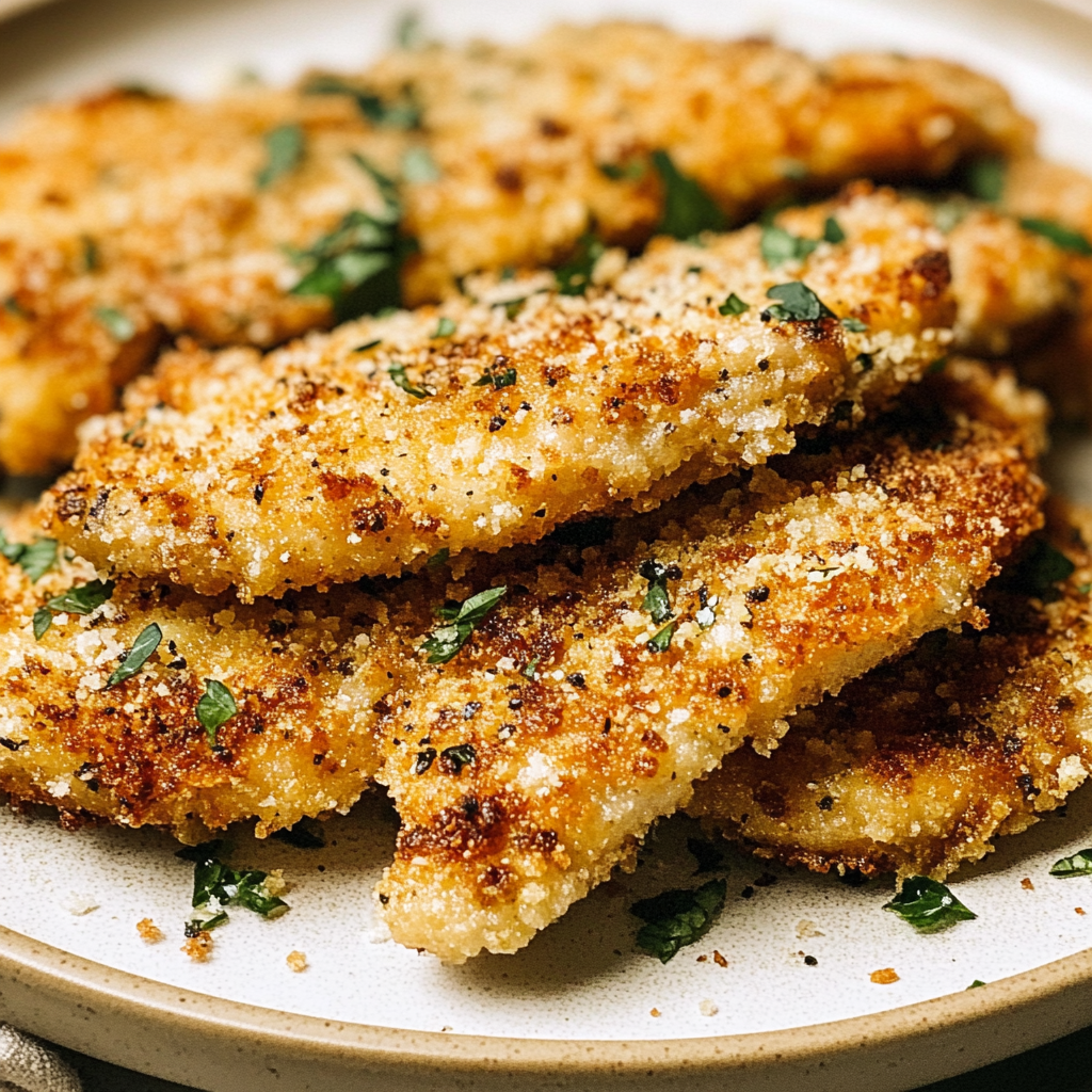 Recipe preparation for baked parmesan crusted chicken
