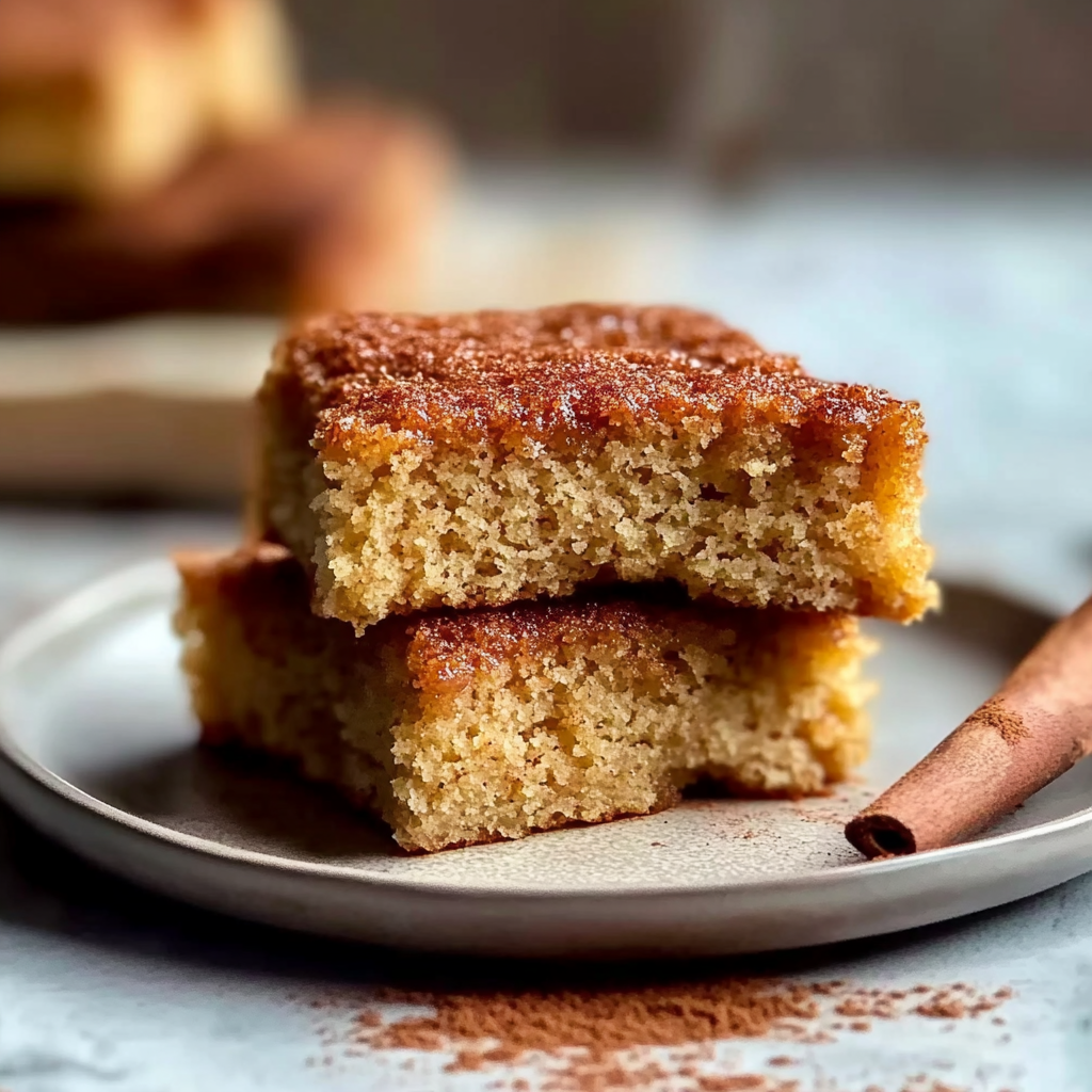 Recipe preparation for snickerdoodle cake