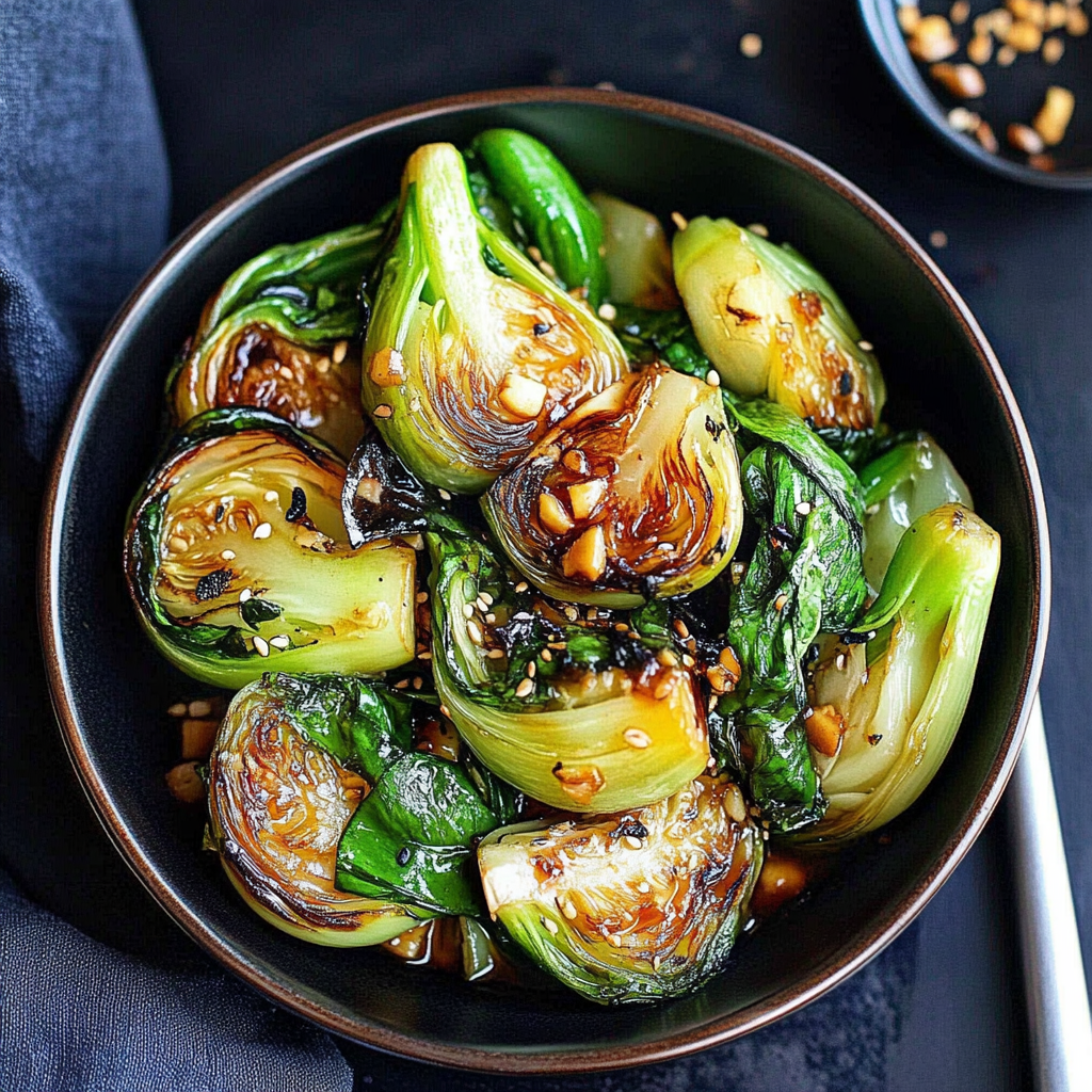 Recipe preparation for stir-fried bok choy