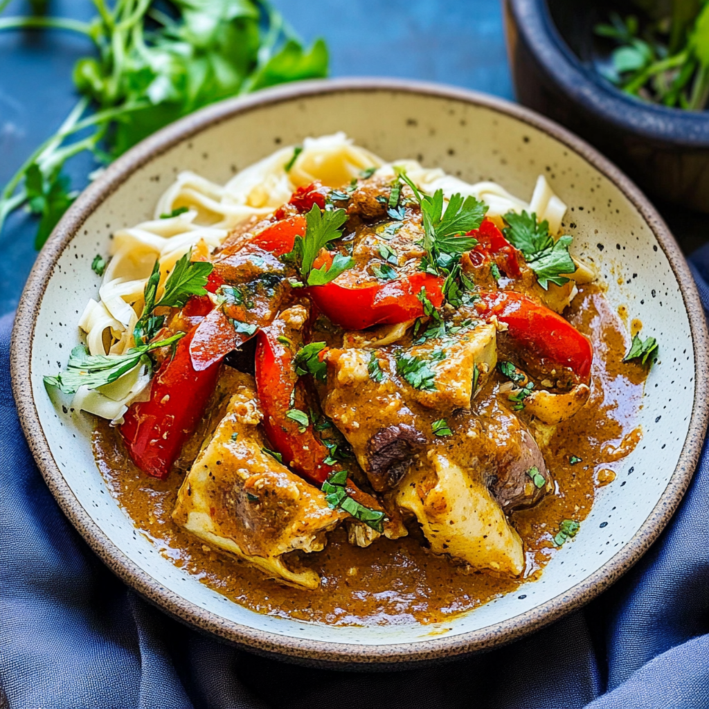 Recipe preparation for tofu paprikash