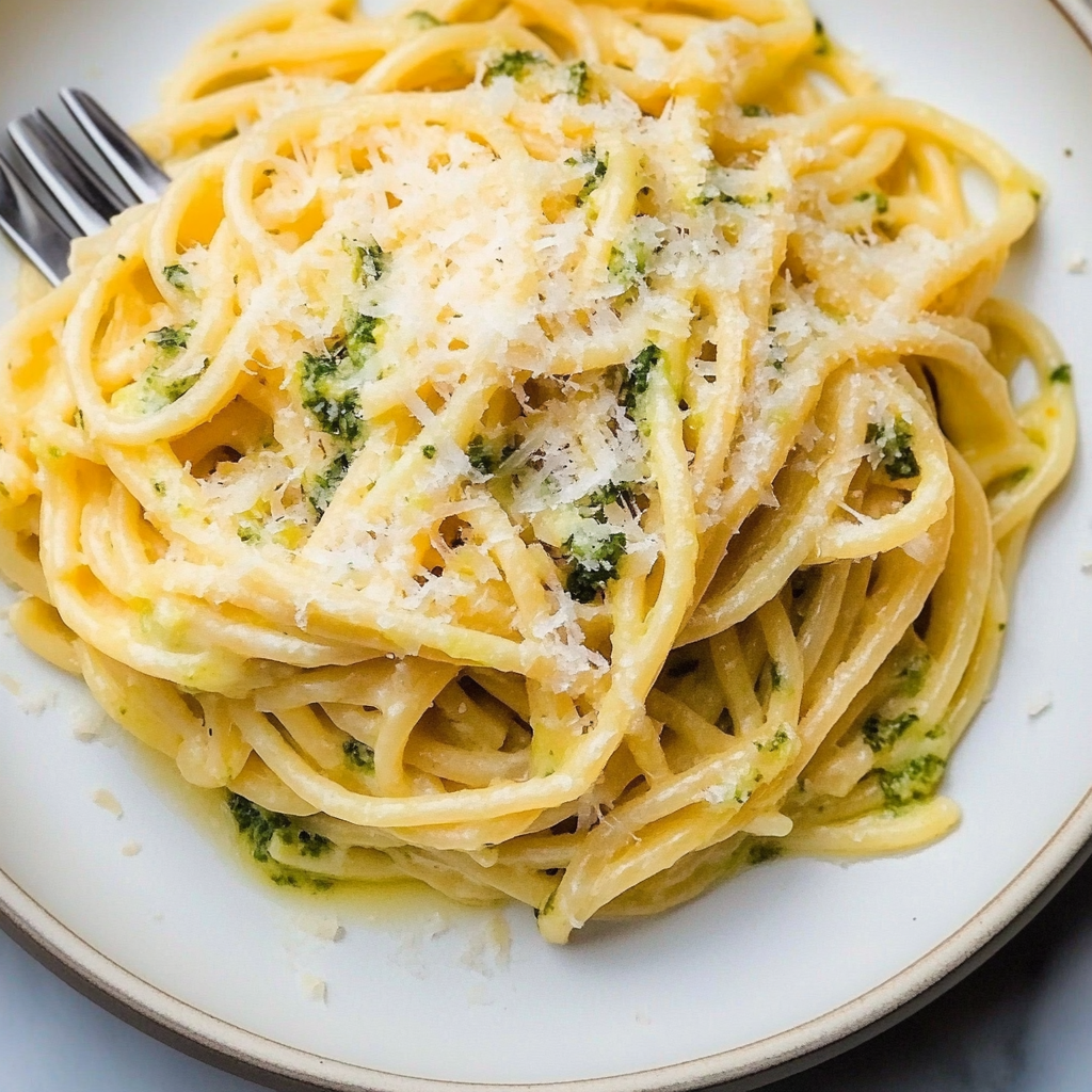 Recipe preparation for garlic butter pasta