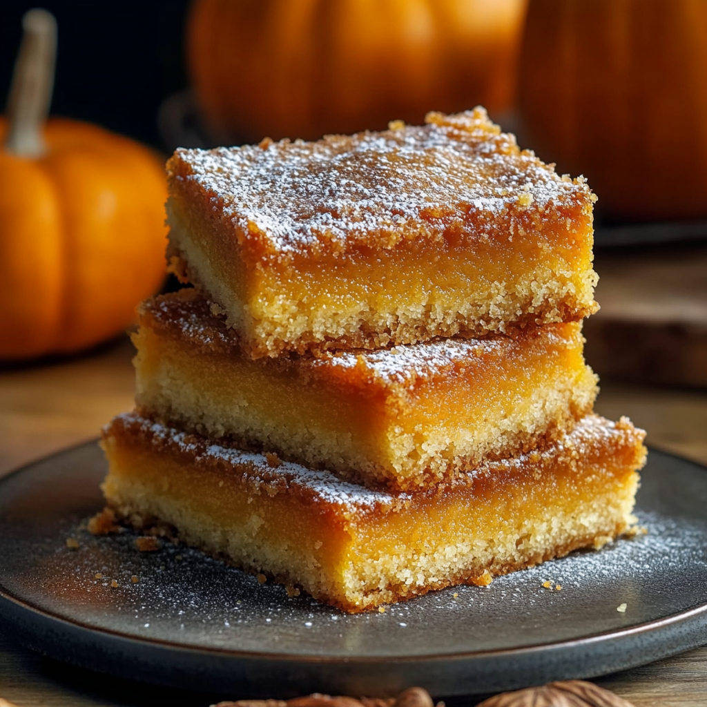 Recipe preparation for pumpkin gooey butter cake
