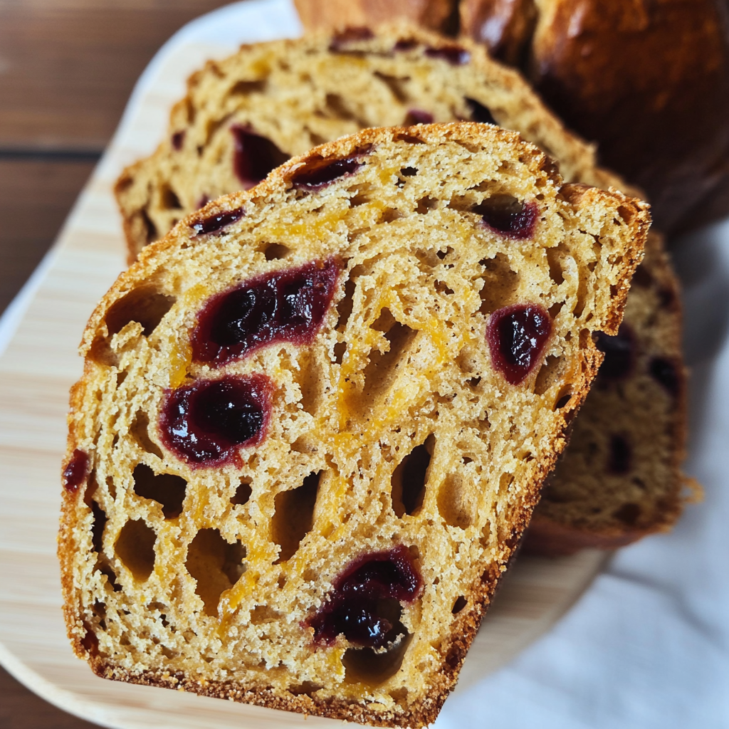 Recipe preparation for sourdough pumpkin bread