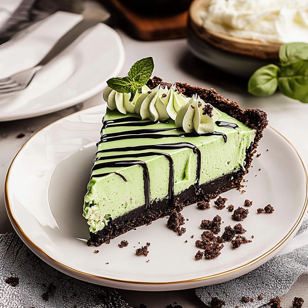 Recipe preparation for grasshopper pie
