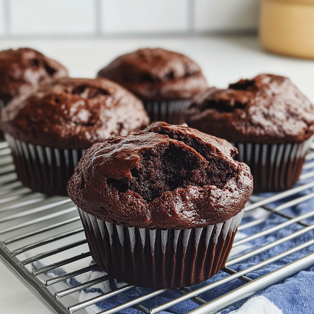 Recipe preparation for chocolate banana muffins