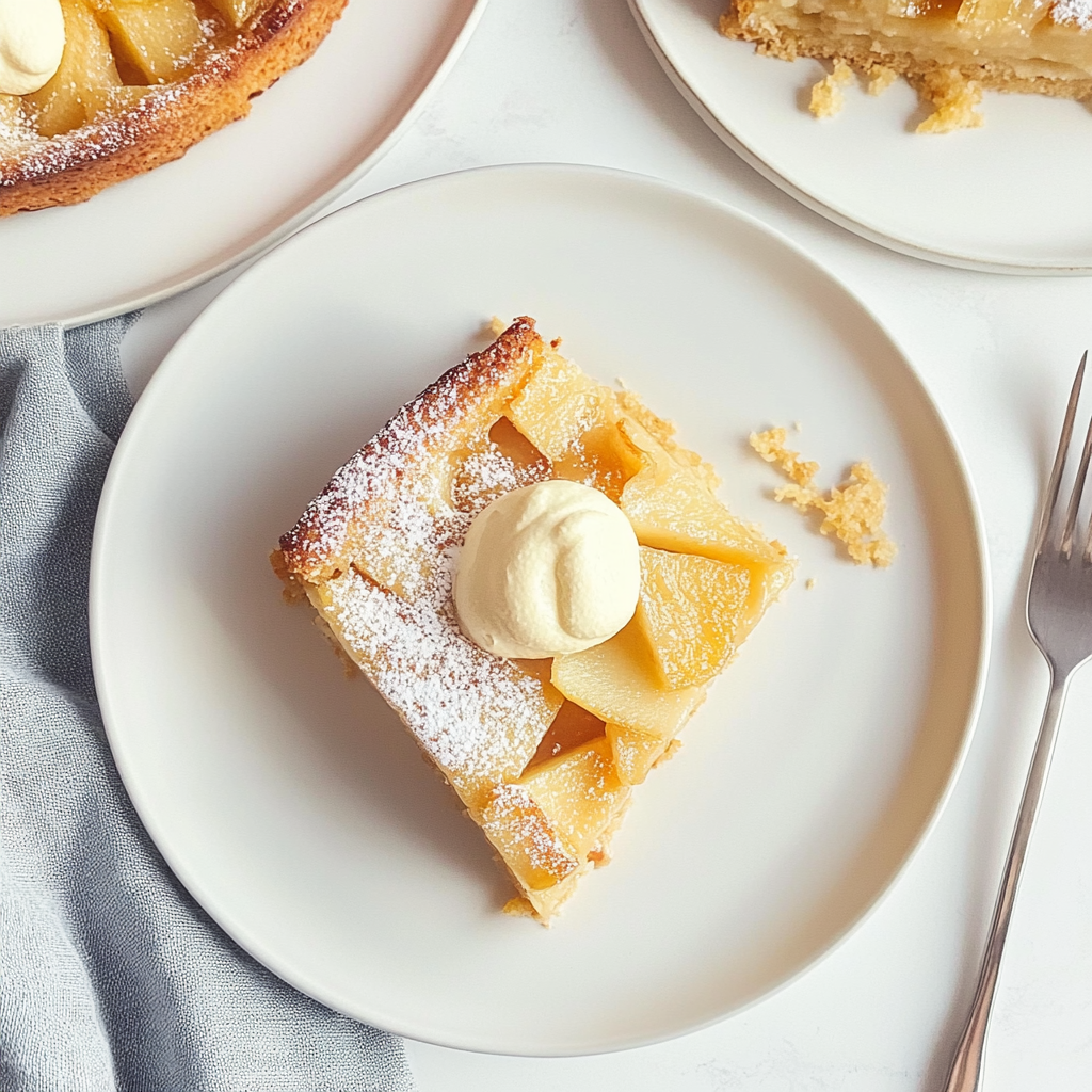 Recipe preparation for french apple cake