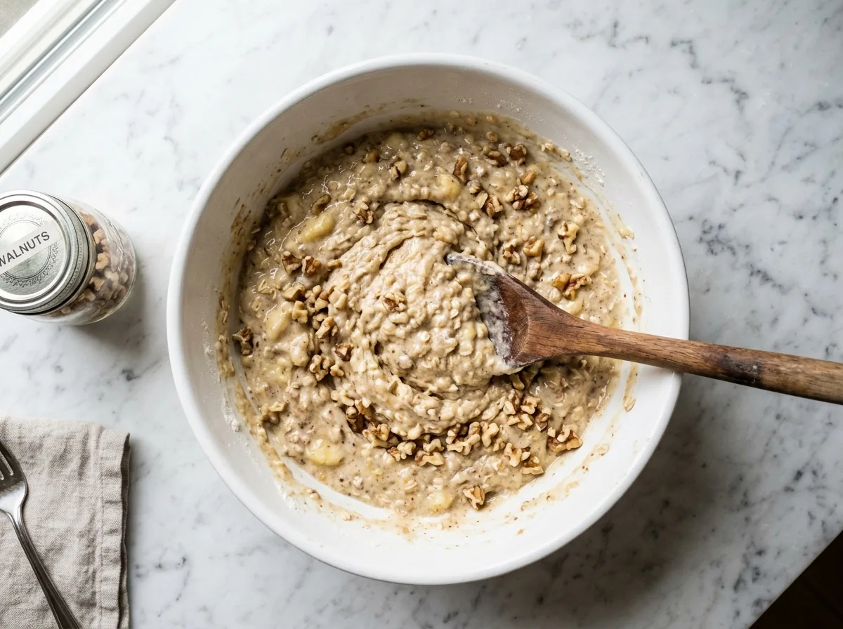 Banana Buttermilk Muffins mix batter