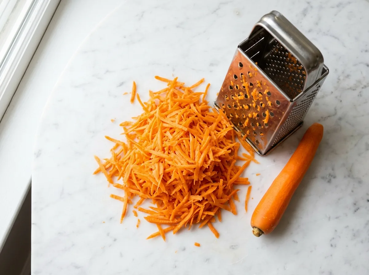 Chocolate Carrot Cake prep & whisk dry ingredients
