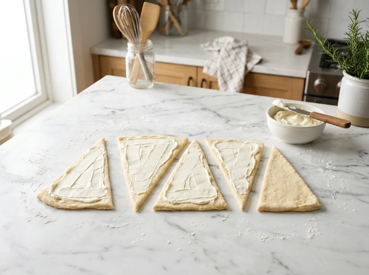 Cream Cheese Stuffed Crescent Rolls make filling