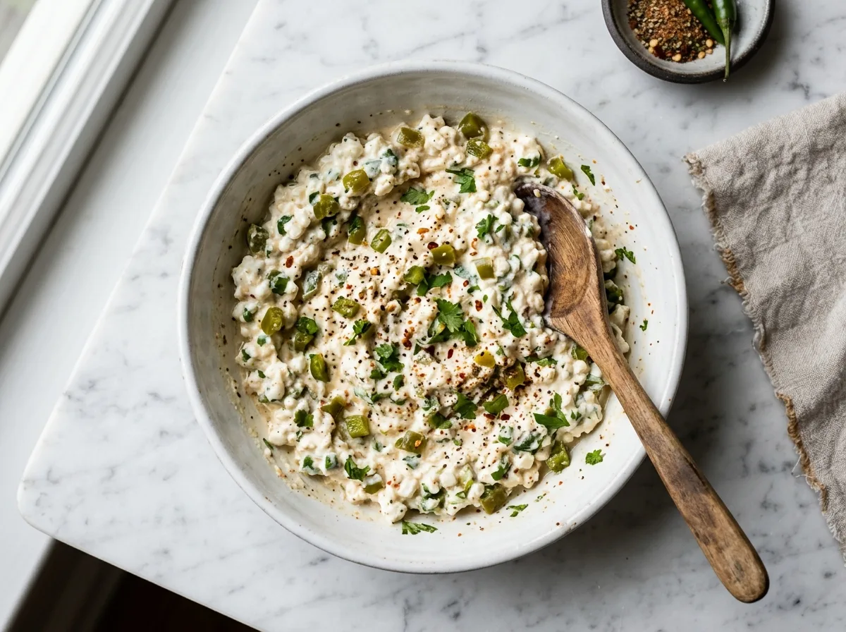 Fajita Cottage Bake mix cottage cheese
