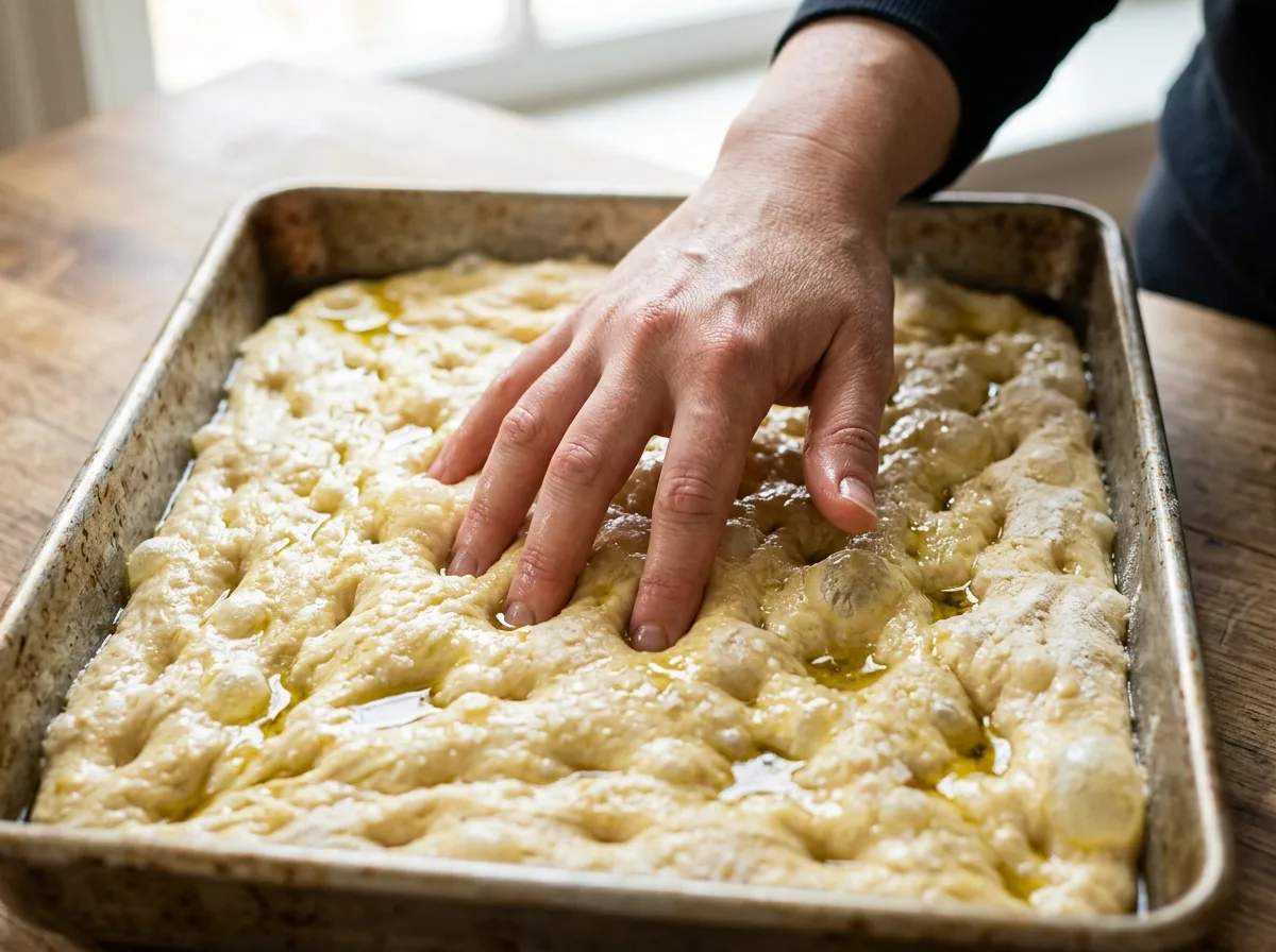 Jalapeno Popper Focaccia dimple