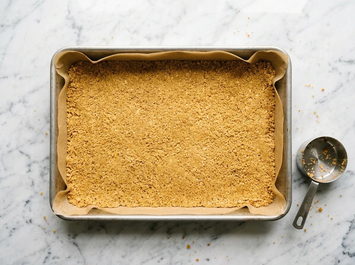 Lemon Raspberry Cheesecake Bars make crust