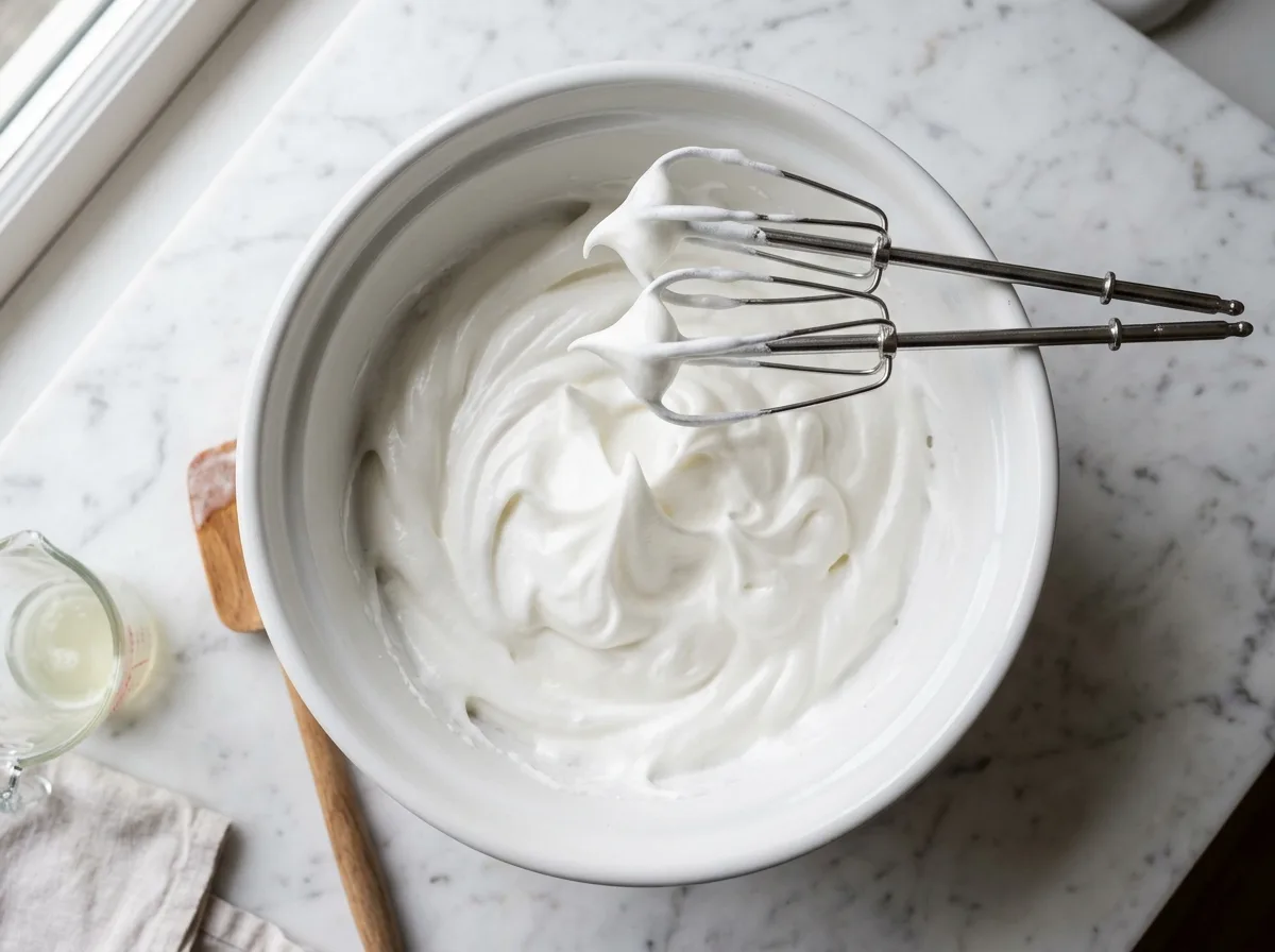 Magic Custard Cake whip egg whites