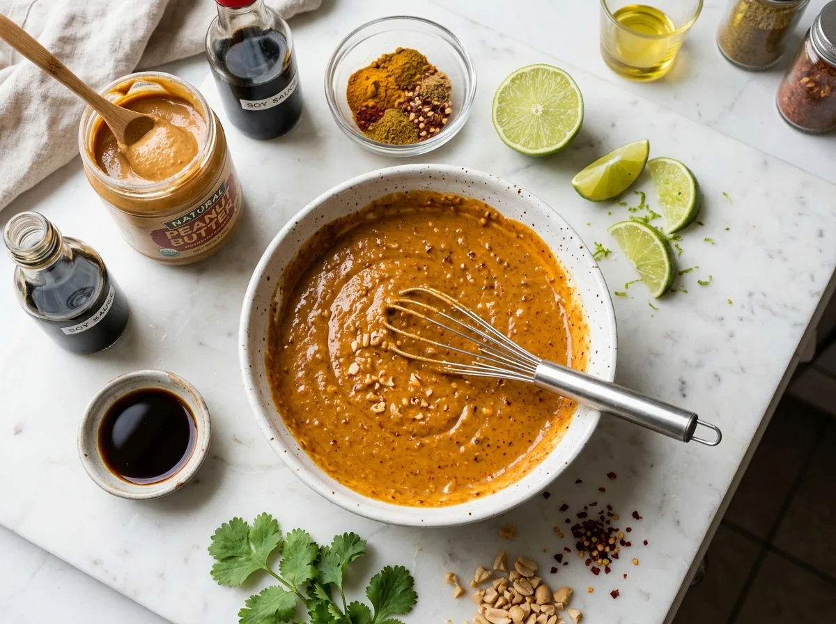 Satay Chicken make sauce & marinade